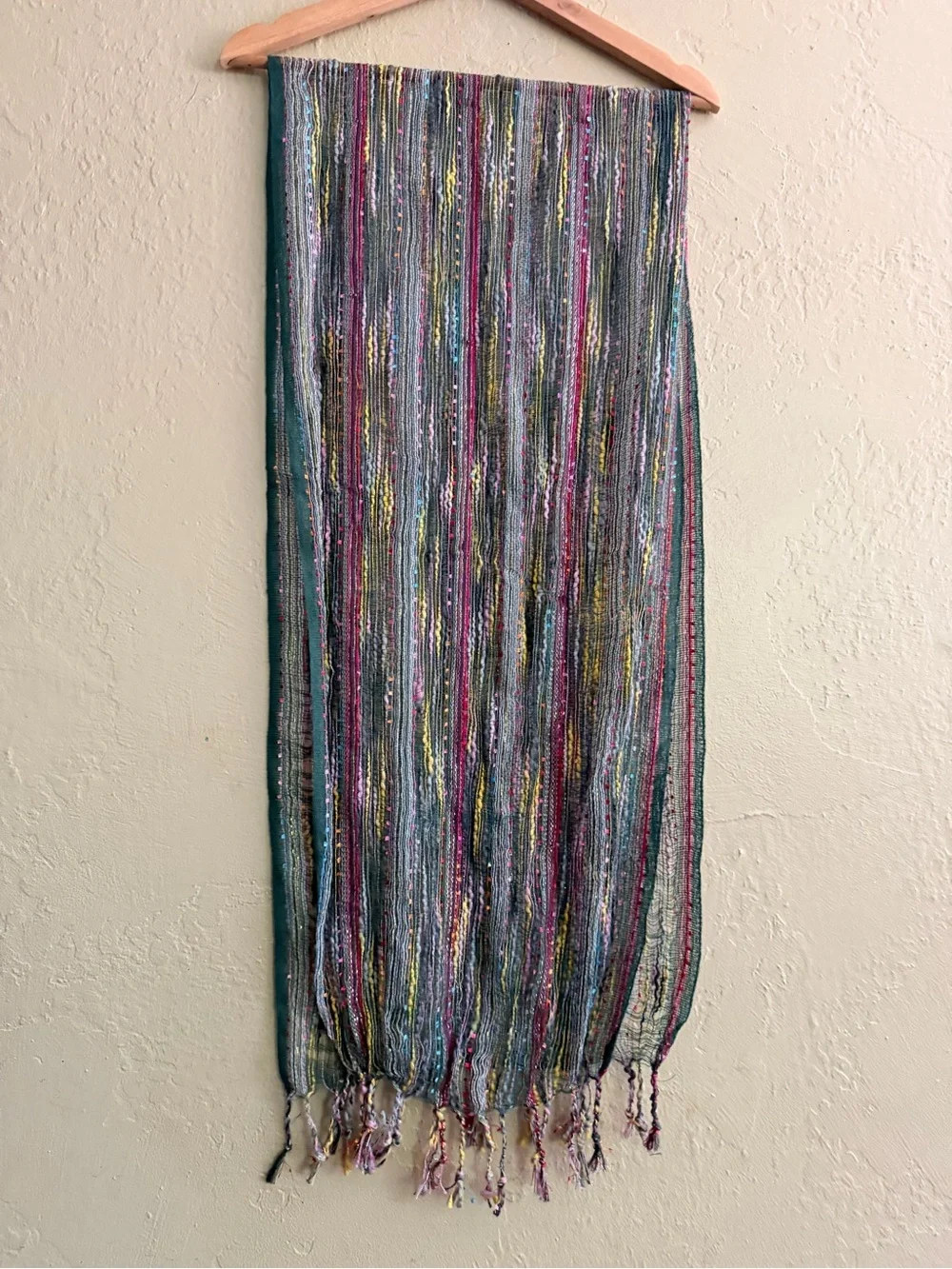 Multi-Color Lightweight Striped Scarf